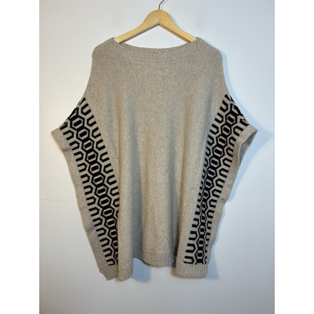 LOMA Poncho‎ Women's One Size Wool/cashmere Quite Luxury Minimalist Neutral
